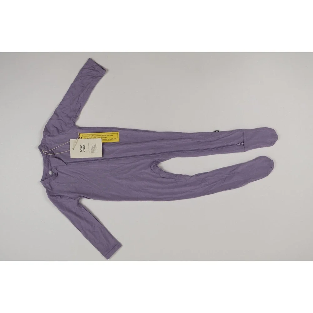 Kyte Baby Footie Sleep Suit Wisteria Solid 12-18M Bamboo Rayon NWT